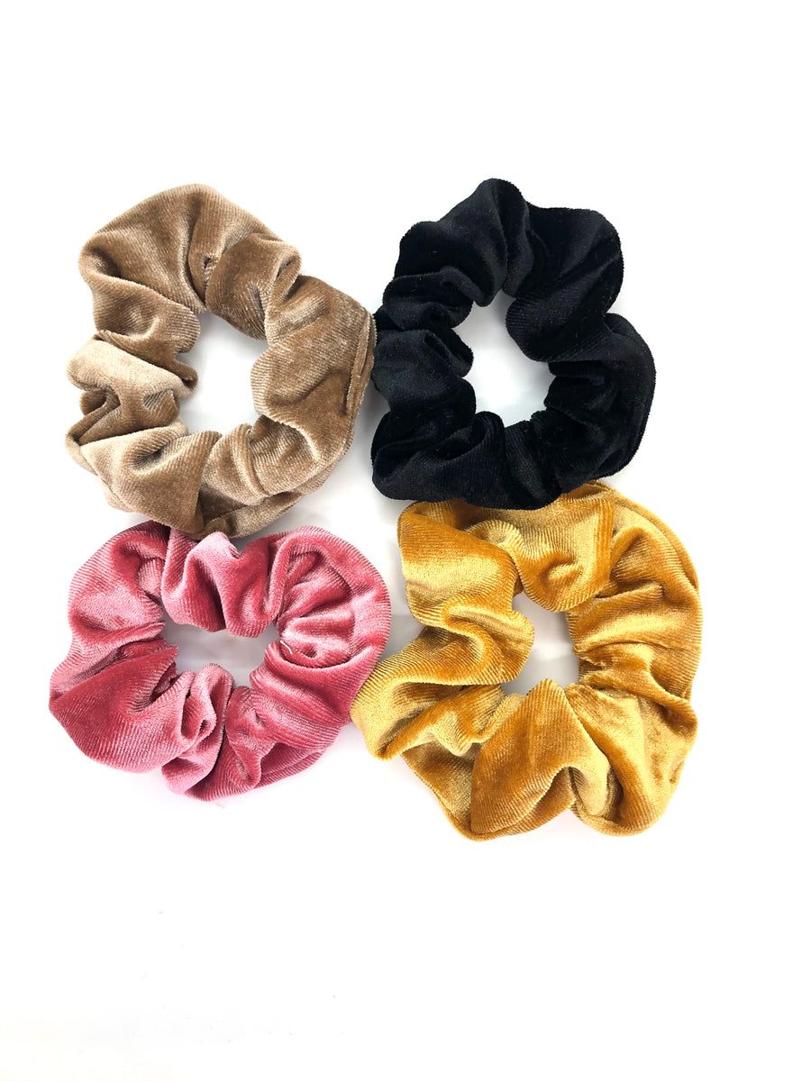 150 velvet scruncies 150 Pack Hair Scrunchies Velvet Satin Scrunchies Set Elastic  main image 4