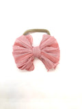 Ruffle Hair Bow Clip & Headband