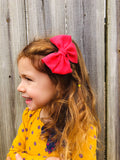 Waffle Knit Hair Bow