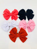 Waffle Knit Hair Bow